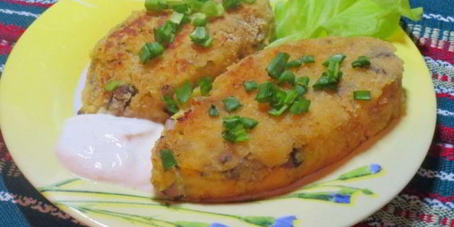 Рецепт картофельных котлет с грибами
