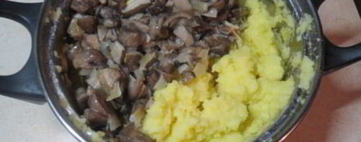 Шаг 6: картофельных котлет с грибами