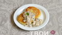 Рецепт Картофельных котлет с грибным соусом