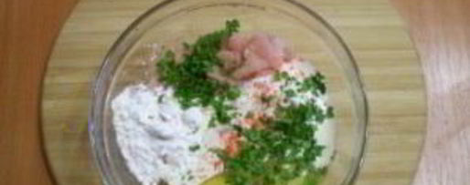 Шаг 2: котлет из кусочков курицы