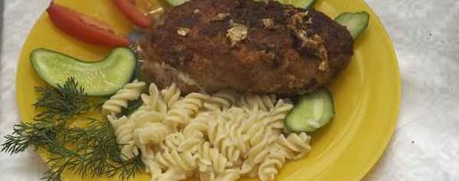 Шаг 55: котлет по-киевски с сыром