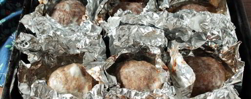 Шаг 7: котлет в фольге в духовке