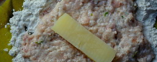 Шаг 2: куриных котлет с картофельной начинкой