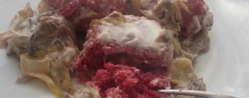 Шаг 13: розовых котлеток под сливочно-грибным соусом