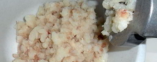 Шаг 1: рыбных котлет, фаршированных грибами