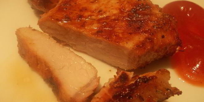 Рецепт свиной котлеты на кости на костре