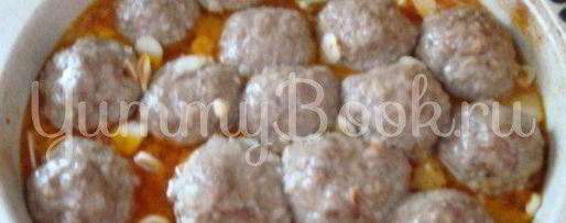 Шаг 2: запеченных котлеток с овощами