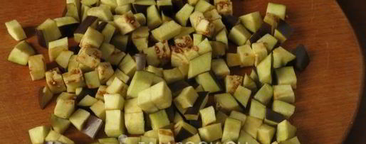 Шаг 3: кучмачей из баклажанов