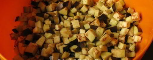 Шаг 4: кучмачей из баклажанов