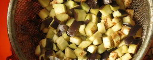 Шаг 5: кучмачей из баклажанов