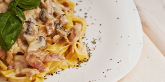 Рецепт лапши с белыми грибами