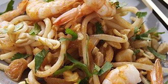 Рецепт лапши с креветками по-тайски