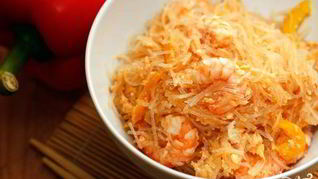 Рецепт Лапши с креветками