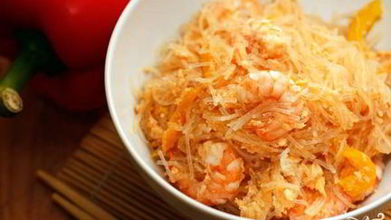 Рецепт Лапши с креветками