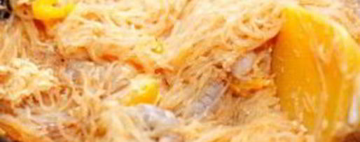 Шаг 6: лапши с креветками