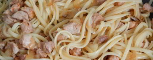 Шаг 7: лапши с мясом