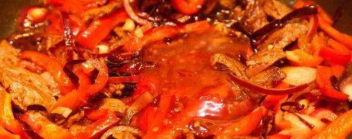 Шаг 5: лапши удон с говядиной