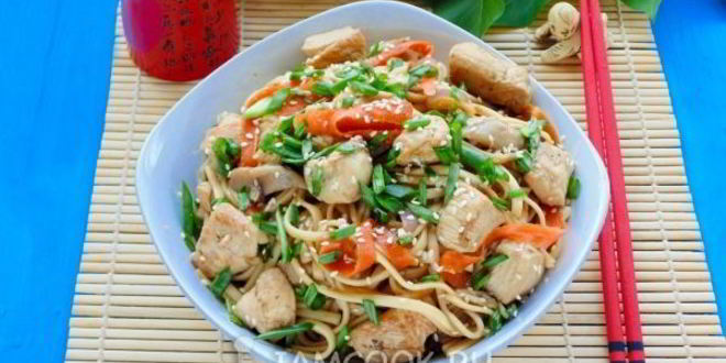 Рецепт лапши удон с курицей