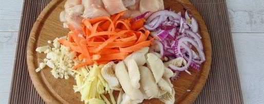 Шаг 6: лапши удон с курицей