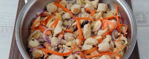 Шаг 8: лапши удон с курицей