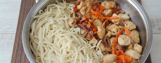 Шаг 11: лапши удон с курицей