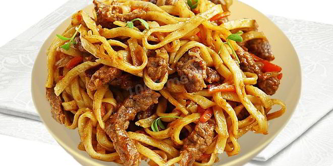 Рецепт лапши вок с говядиной