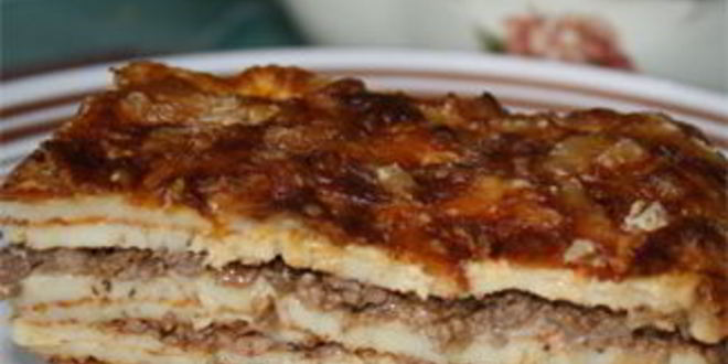 Рецепт блинной лазанья