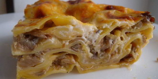 Рецепт грибная лазанья