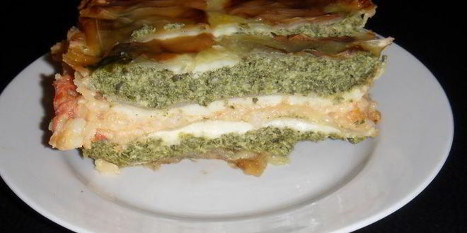 Рецепт капустной лазанья