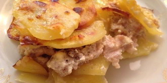 Рецепт картофельной лазанья с фаршем