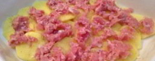 Шаг 1: картофельной лазанья с фаршем