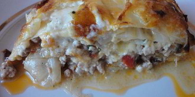 Рецепт лазаний из капусты и свинины