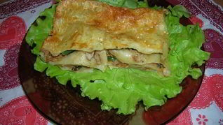 Рецепт Лазаний мясо-шпинатная