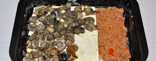 Шаг 3: лазаний с фаршем и грибами