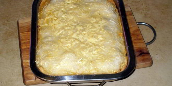 Рецепт лазаний с фаршем сыром и овощами