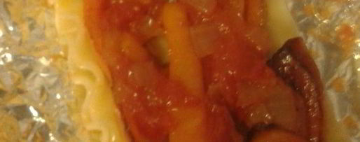 Шаг 7: лазаний с кабачками, шпинатом и сладким перцем