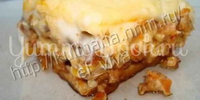 Рецепт лазаний с курицей и грибами