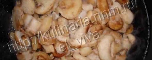 Шаг 30: лазаний с курицей и грибами