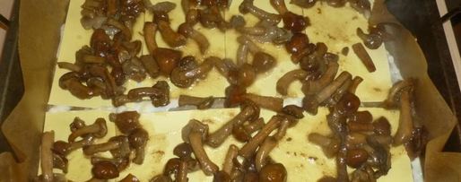 Шаг 3: лазаний с опятами