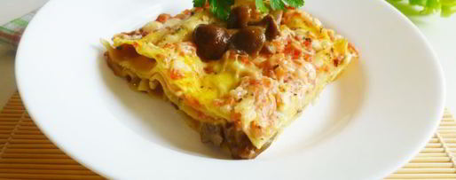 Шаг 5: лазаний с опятами