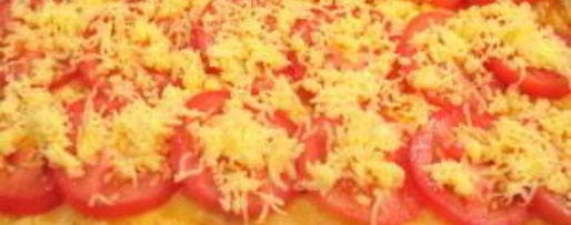 Шаг 24: лазаний с помидорами, сыром и ветчиной