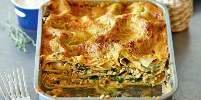 Рецепт лазаний с соусом из тыквы