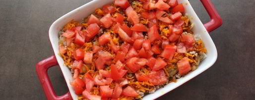 Шаг 2: лазаний с тертым картофелем