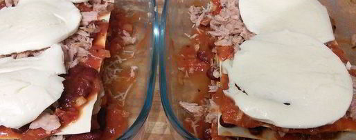 Шаг 5: лазаний с тунцом арабиата