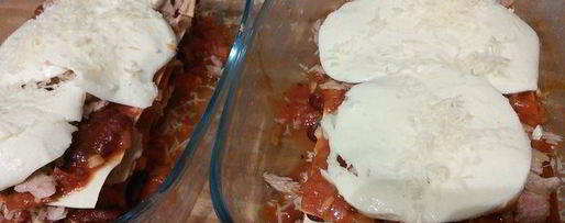 Шаг 6: лазаний с тунцом арабиата