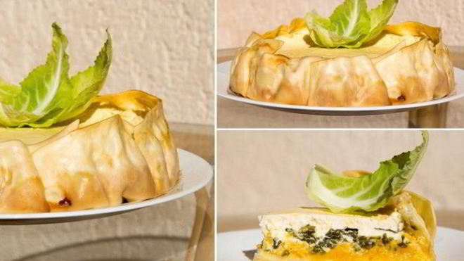 Рецепт Лазаний с тыквой, шпинатом и рикоттой