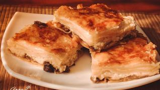 Рецепт Лазаний сырная с грибами