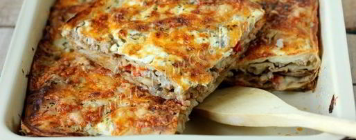 Шаг 10: ленивой лазанья с грибами