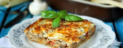 Шаг 11: ленивой лазанья с грибами