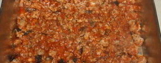 Шаг 6: мясной лазанья с баклажаном